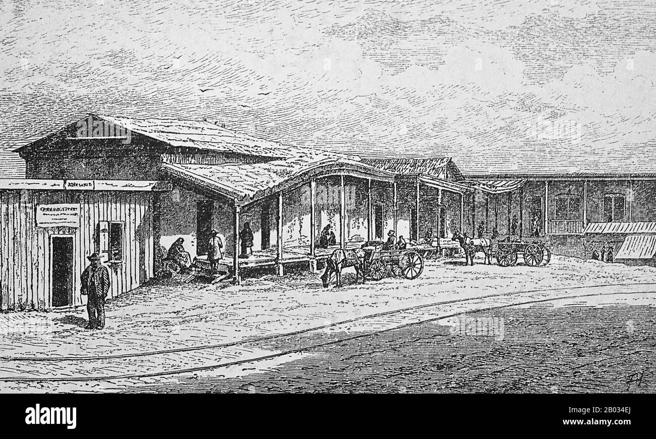 Chinatown a Los Angeles, California, si trova nell'area del centro cittadino. Costruito nel 1938, è la seconda Chinatown ad essere costruita a Los Angeles. La storica Chinatown originale fu fondata alla fine del 19th secolo, ma fu demolita per fare spazio a Union Station, il principale deposito ferroviario della città, lasciando i suoi residenti e le imprese sfollate. E' una delle tre principali Chinatown attuali in California, una a San Francisco e l'altra a Oakland. Foto Stock