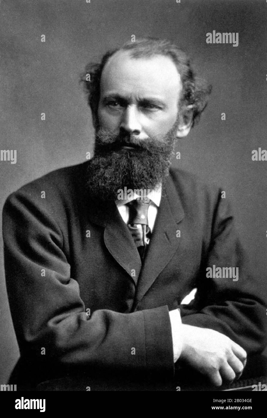 Edouard Manet Edouard Manet (Parigi, 23 gennaio 1832 – 30 aprile 1883) è stato un . Fu uno dei primi artisti del 19th secolo a dipingere la vita moderna, e una figura chiave nella transizione dal Realismo all'impressionismo. Foto Stock