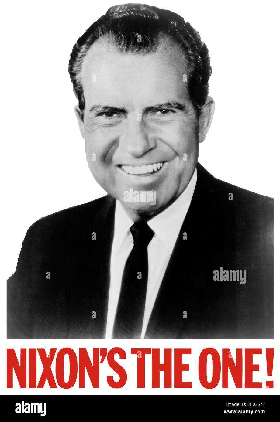 Richard Milhous Nixon (New December, 9 gennaio 1913 – New October, 22 aprile 1994) è stato il 37th presidente degli Stati Uniti, in carica dal 1969 al 1974. Nixon è l'unico presidente ad aver rassegnato le dimissioni. Nixon ereditò la guerra del Vietnam dai suoi predecessori Kennedy e Johnson. Il coinvolgimento americano in Vietnam era ampiamente impopolare; anche se Nixon inizialmente intensificò la guerra in quel paese, in seguito si trasferì per porre fine al coinvolgimento degli Stati Uniti, ritirando completamente le forze americane entro il 1973. La visita di Nixon nella Repubblica Popolare Cinese nel 1972 aprì relazioni diplomatiche tra le due nazioni e ne avviò l'avvio Foto Stock