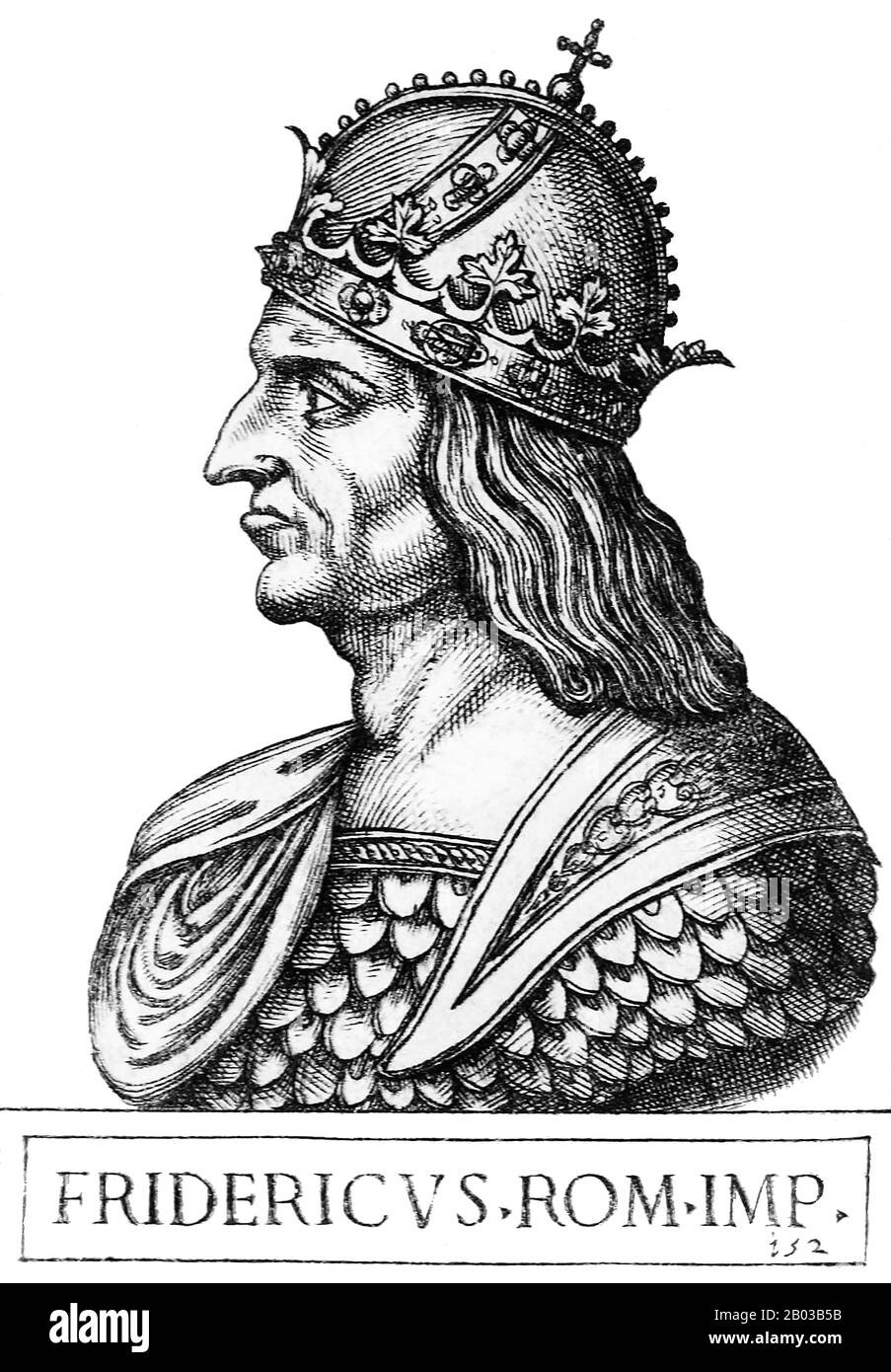Federico III (1415-1493), noto anche come Federico Il Grasso e Federico Il Pacifico, era il figlio maggiore del duca interno austriaco Ernest il ferro, membro della dinastia degli Asburgo. Divenne duca d'Austria Interiore nel 1424 all'età di nove anni, ma non governò fino al 1435, con il fratello minore Alberto che asseriva i suoi diritti di co-governante. Nel 1439, Federico era diventato il capo indiscusso della dinastia degli Asburgo. Foto Stock