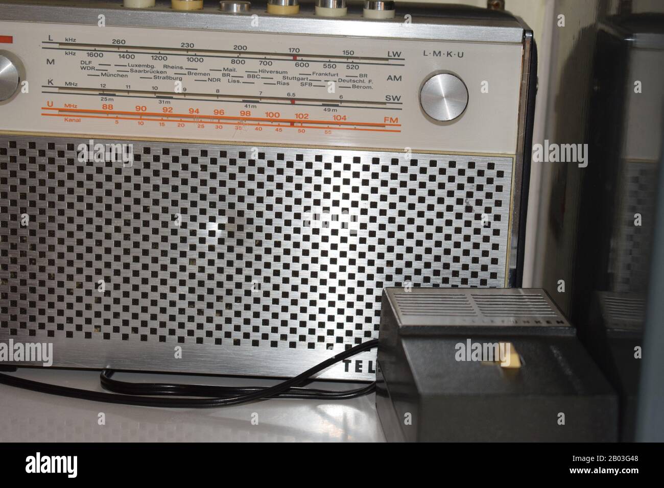 vecchia radio Foto Stock