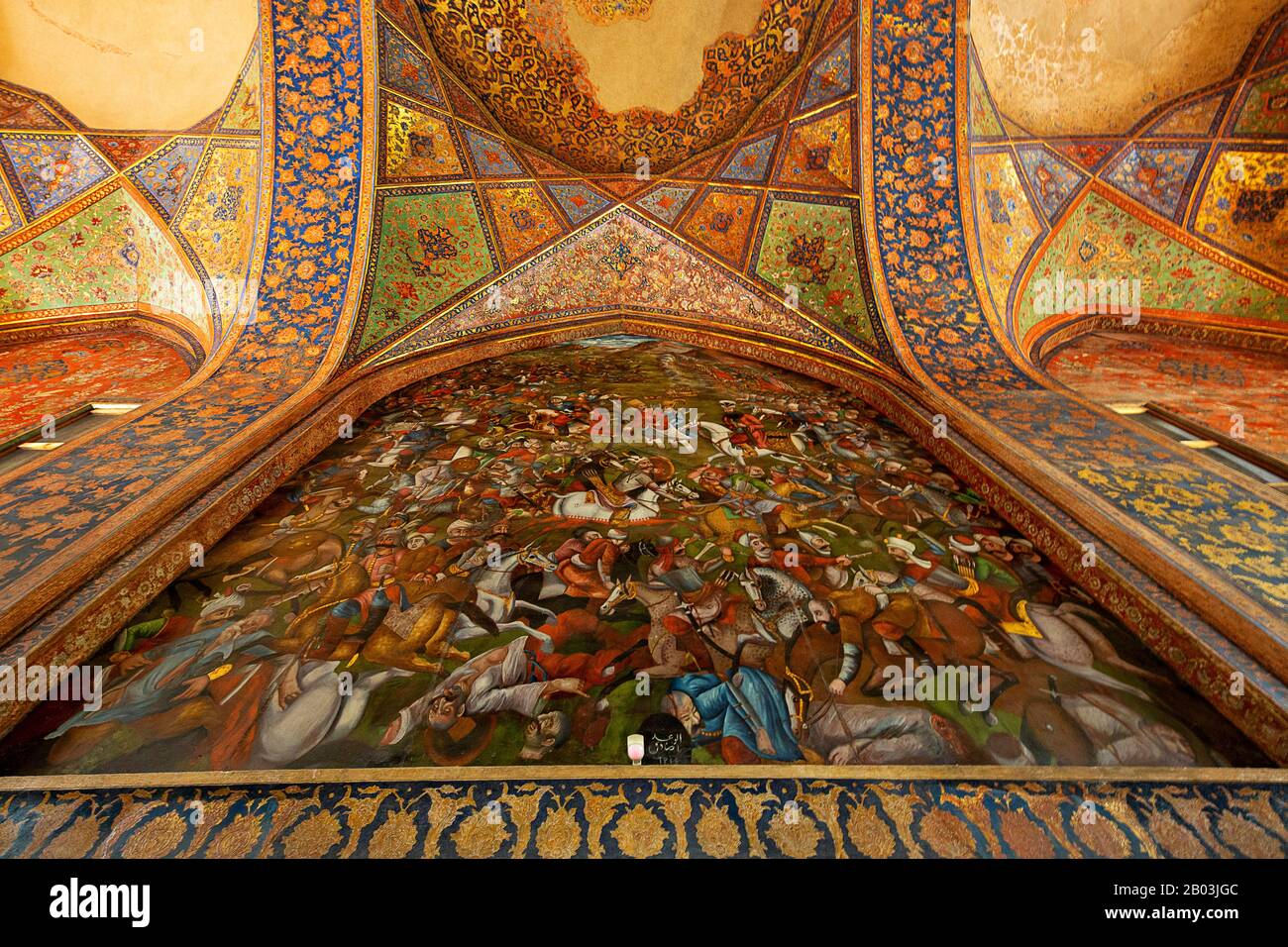 Storico Palazzo Di Cehel Sutun A Isfahan, In Iran Foto Stock