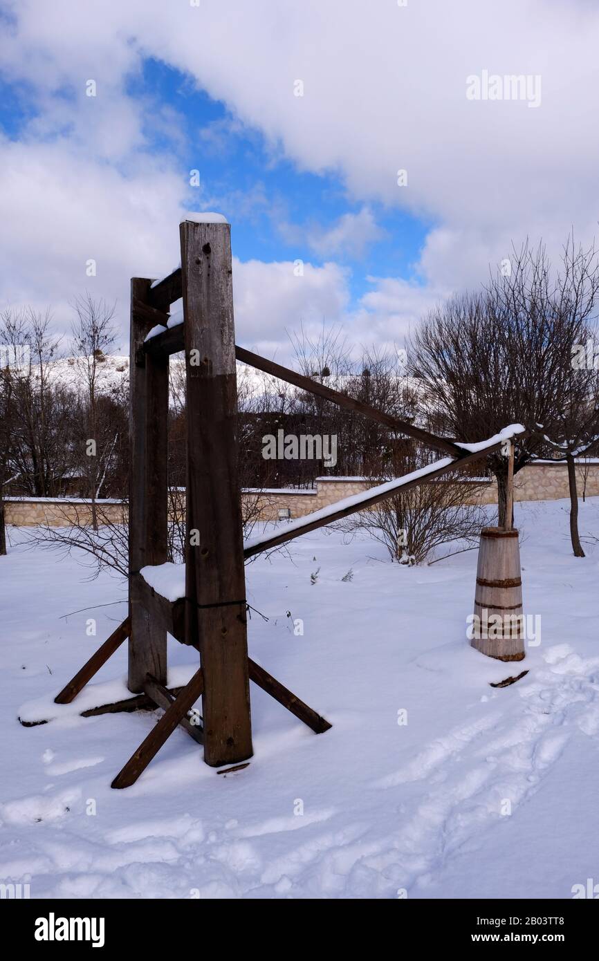 Un vecchio strumento di urna nel quartiere di Kasaba della provincia di Kastamonu Foto Stock