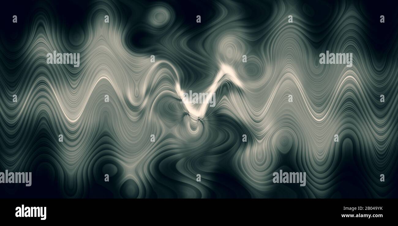 Un abstract ondulata psichedelica immagine di sfondo. Foto Stock