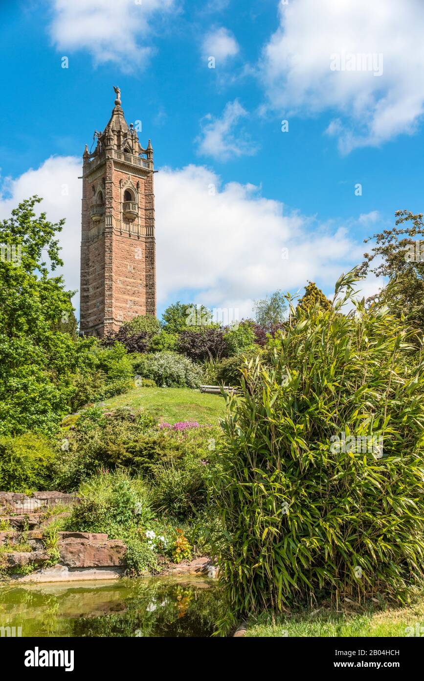Cabot Tower a Brandon Hill Park, Bristol, Somerset, Inghilterra, Regno Unito Foto Stock