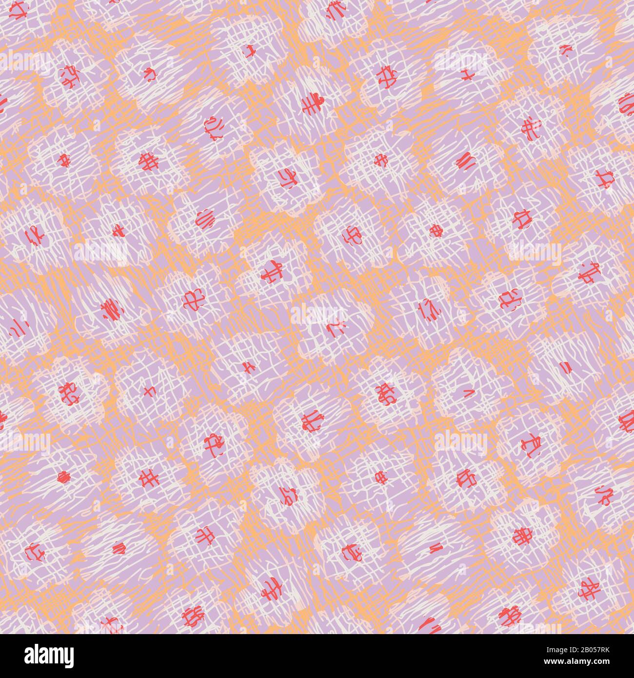 la primavera fiorisce il motivo vettoriale rosa pastello senza cuciture Illustrazione Vettoriale