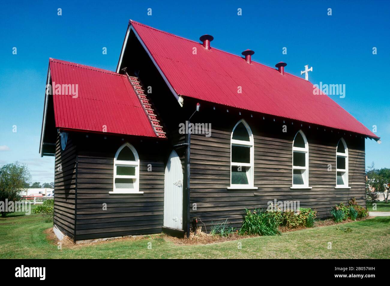 St John Uniting Church, Cann River, una chiesa di campagna nel nuovo Galles del Sud, Australia Foto Stock