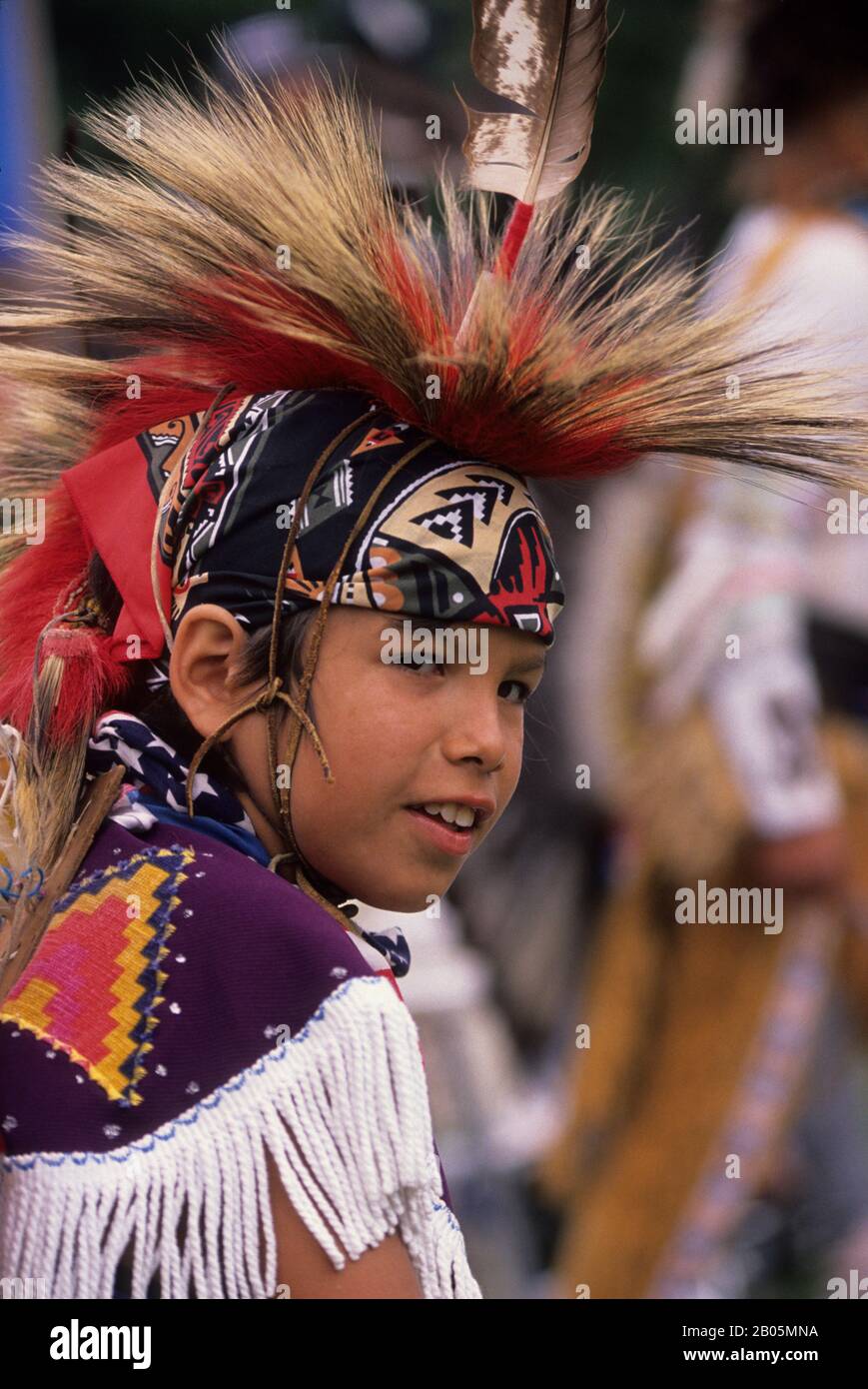 USA, WASHINGTON, SEATTLE, POWOW AL RITRATTO DEL CENTRO CULTURALE DAYBREAK STAR . Foto Stock