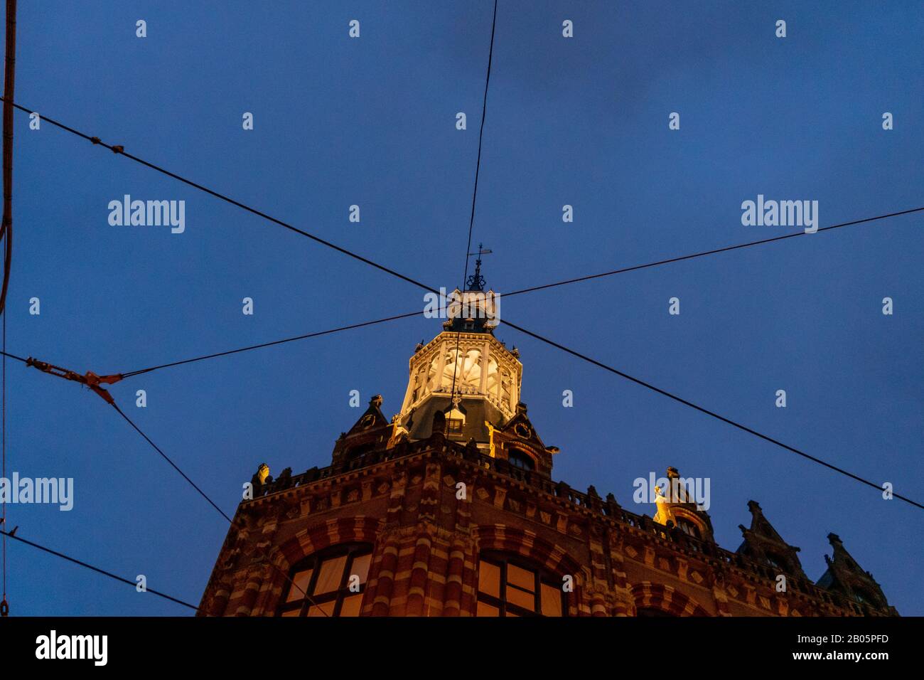Piazza Dam La Vigilia Di Capodanno, Amsterdam Foto Stock