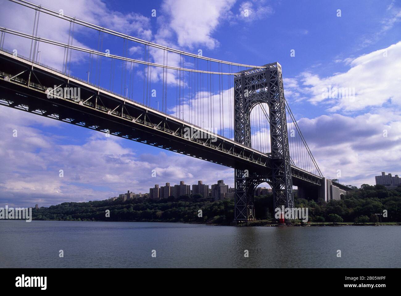 USA, NEW YORK, HUDSON RIVER, GEORGE WASHINGTON BRIDGE Foto Stock