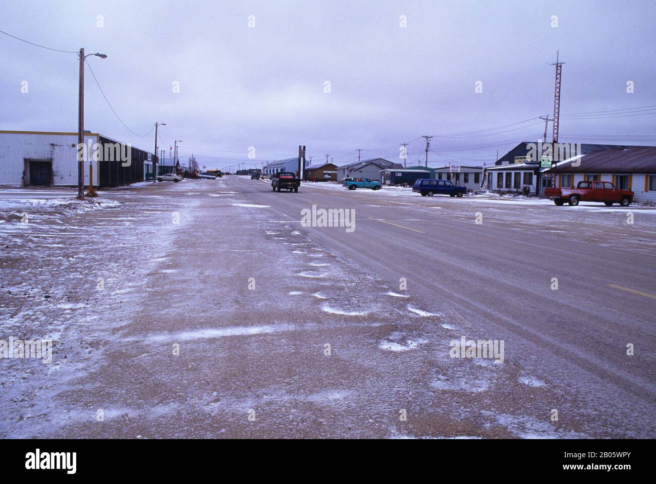 CANADA, MANITOBA, CHURCHILL, STREET SCENE Foto Stock