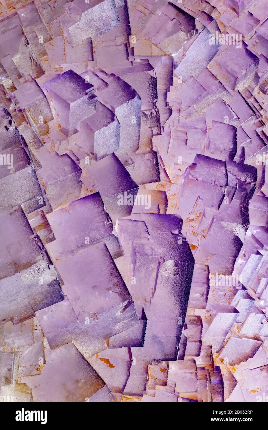 Cristalli Di Fluorite, Anche Fluorite Foto Stock