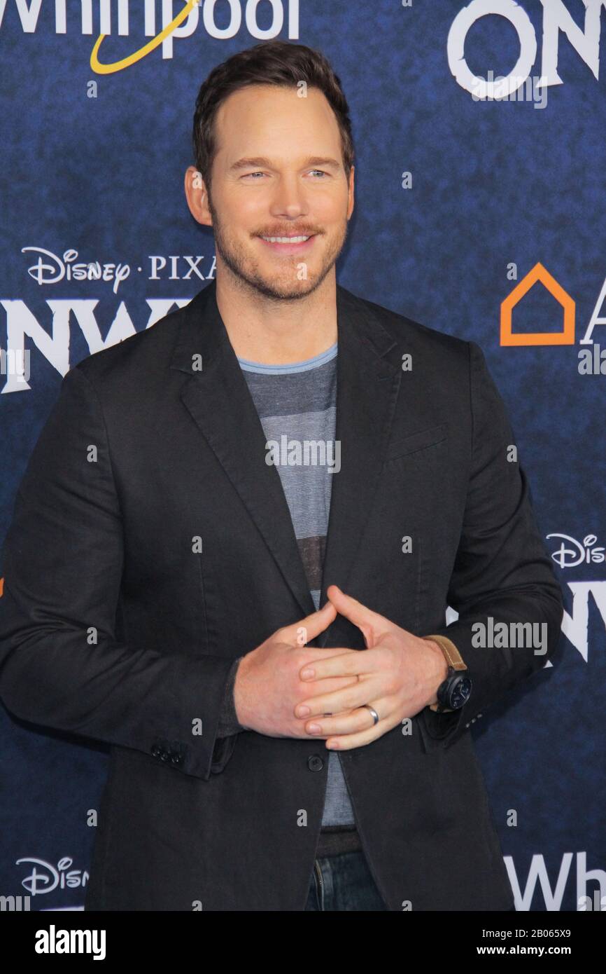 Los Angeles, Stati Uniti. 18th Feb, 2020. Chris Pratt alla "Onward" World Premiere tenutasi presso l'El Capitan Theatre di Los Angeles, California, 18 febbraio 2020. Photo Credit: Joseph Martinez/Picturelux Credit: Picturelux/The Hollywood Archive/Alamy Live News Foto Stock