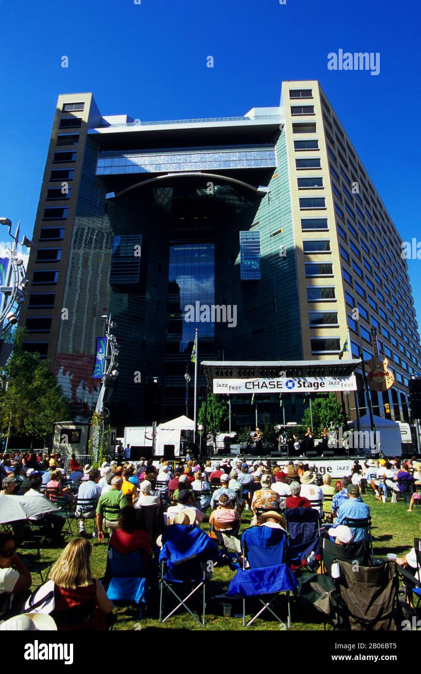 USA, MICHIGAN, DETROIT, CAMPUS MARTIUS PARK, JAZZ FESTIVAL Foto Stock