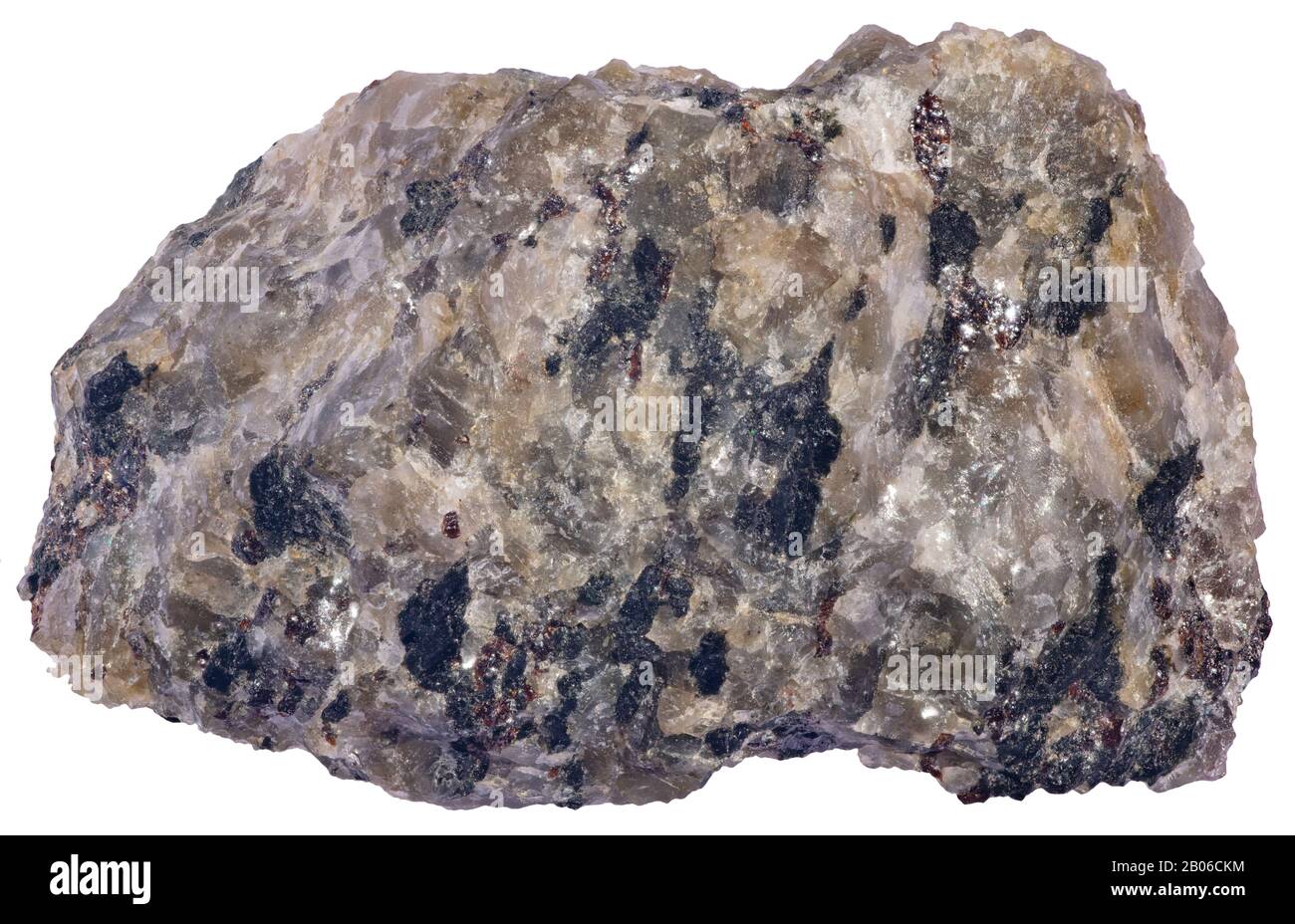 Hornblende syenite, plutonic, Wakefield, Quebec Foto Stock