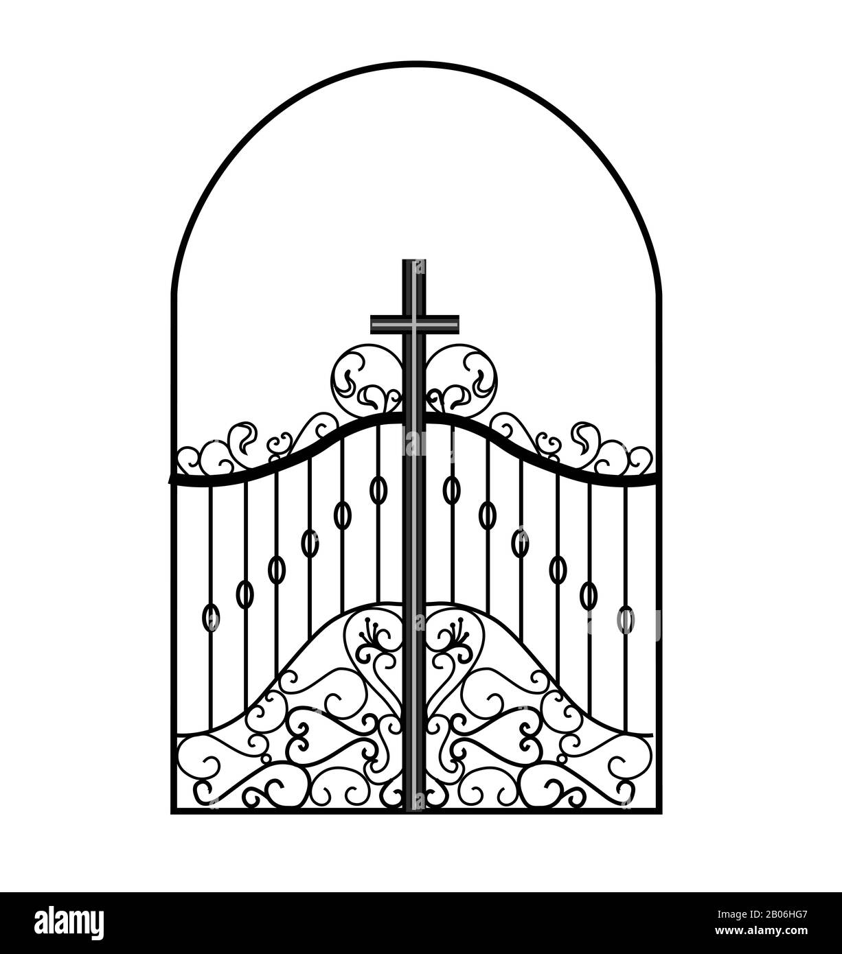 Disegno del cancello di ferro Immagini senza sfondo e Foto Stock ritagliate - Alamy