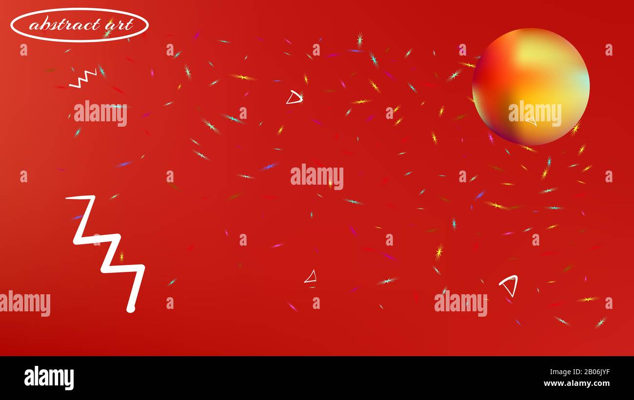 Normale maglia di illustrazione colorifica. Trama di sfondo, freddo. Fantasia spaziale recente. Di colore rosso. Super pianeti sfondo a tema. Backgro colorato Illustrazione Vettoriale