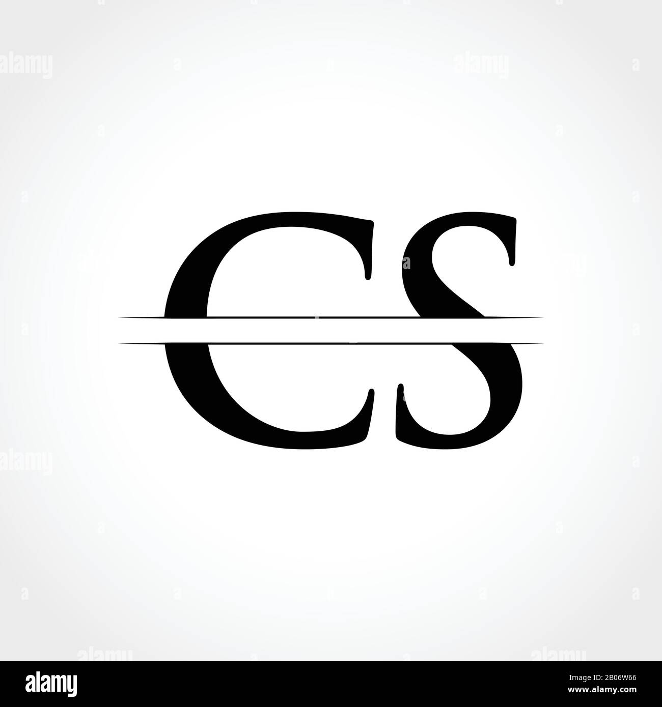 CS iniziale Lettera con logo moderno creativo Business Tipografia template vettoriale. Creative lettera astratta CS Logo Design Illustrazione Vettoriale