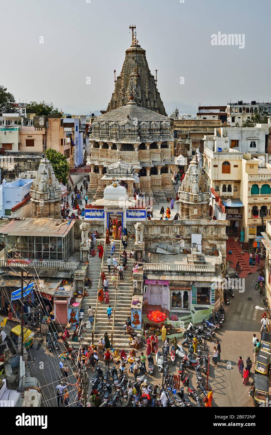 Tempio Jagdish, Udaipur, Rajasthan, India Foto Stock