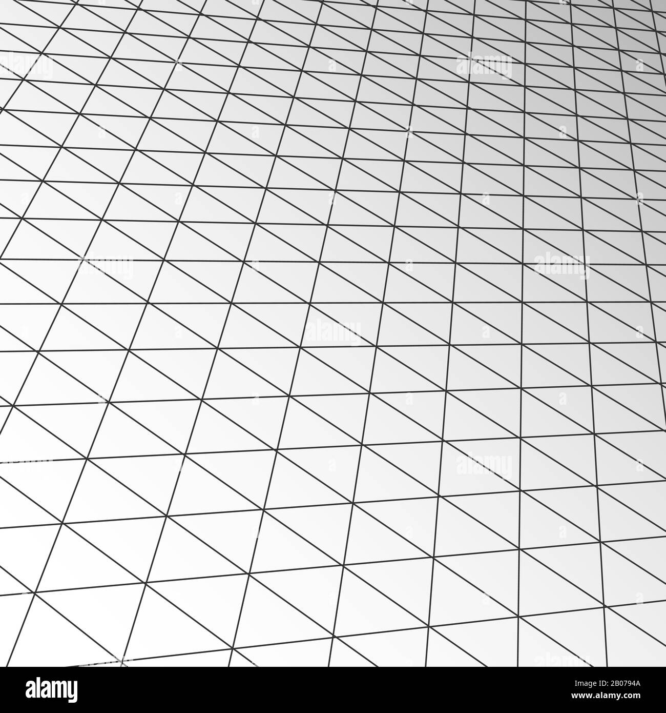 Espansione soffitto piastrella texture, tecnologia vettoriale moderno business futuristico interni. Illustrazione dello spazio del pavimento della griglia e dello sfondo del disegno astratto Illustrazione Vettoriale