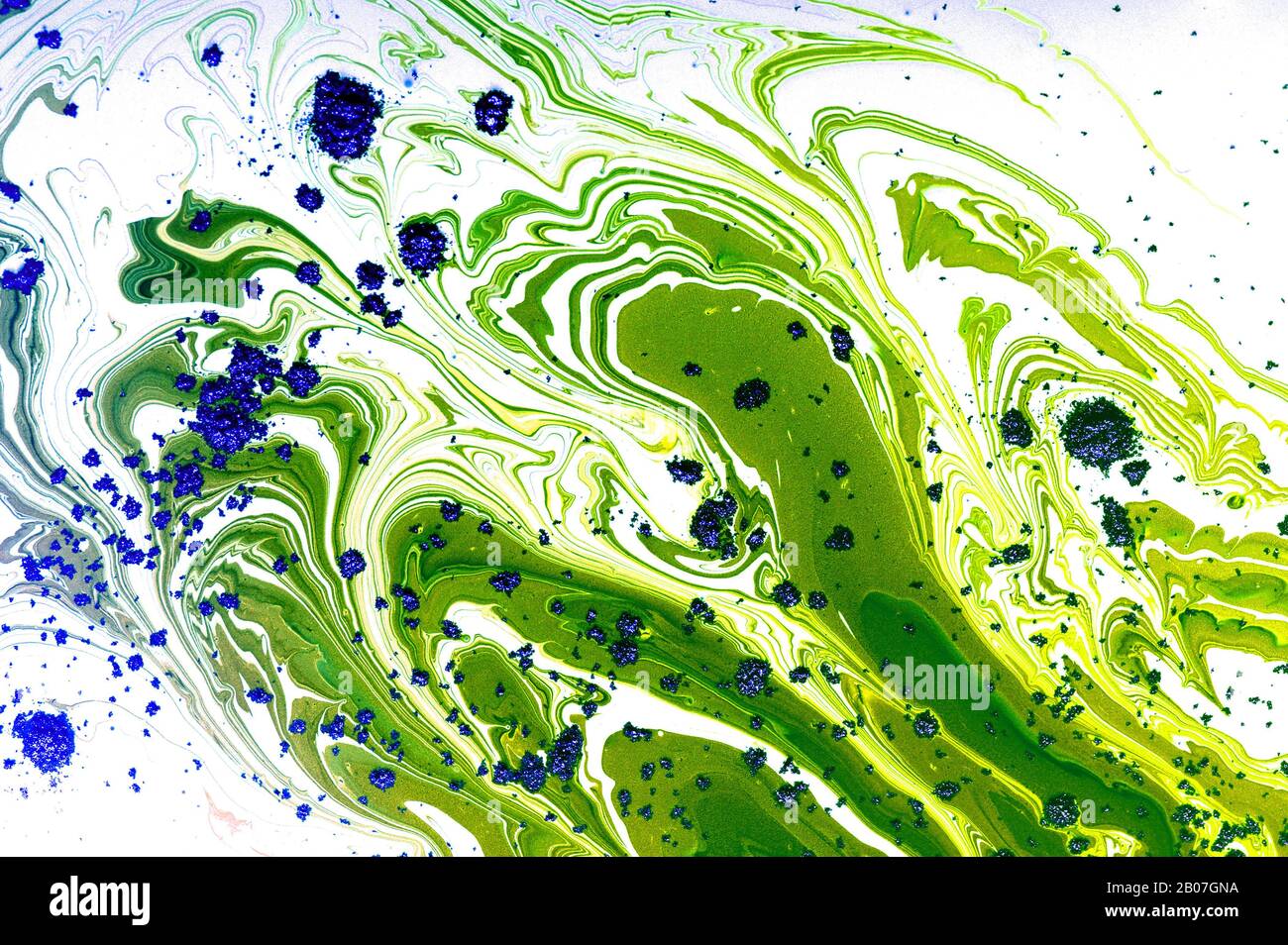 pittura acrilica fluida di bstract. Concetto di arte moderna. Foto Stock