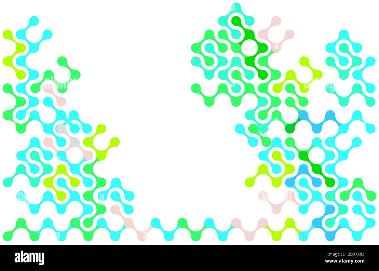 Collegamento, illustrazione del concetto grafico astratto Illustrazione Vettoriale