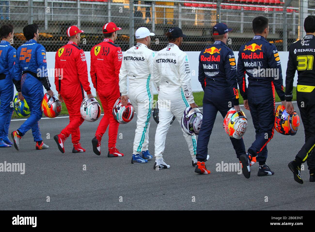 Formula 1 World Championship 2020, Winter testing Days 1 2020 Barcelona, 19-21 febbraio 2020. Foto Stock