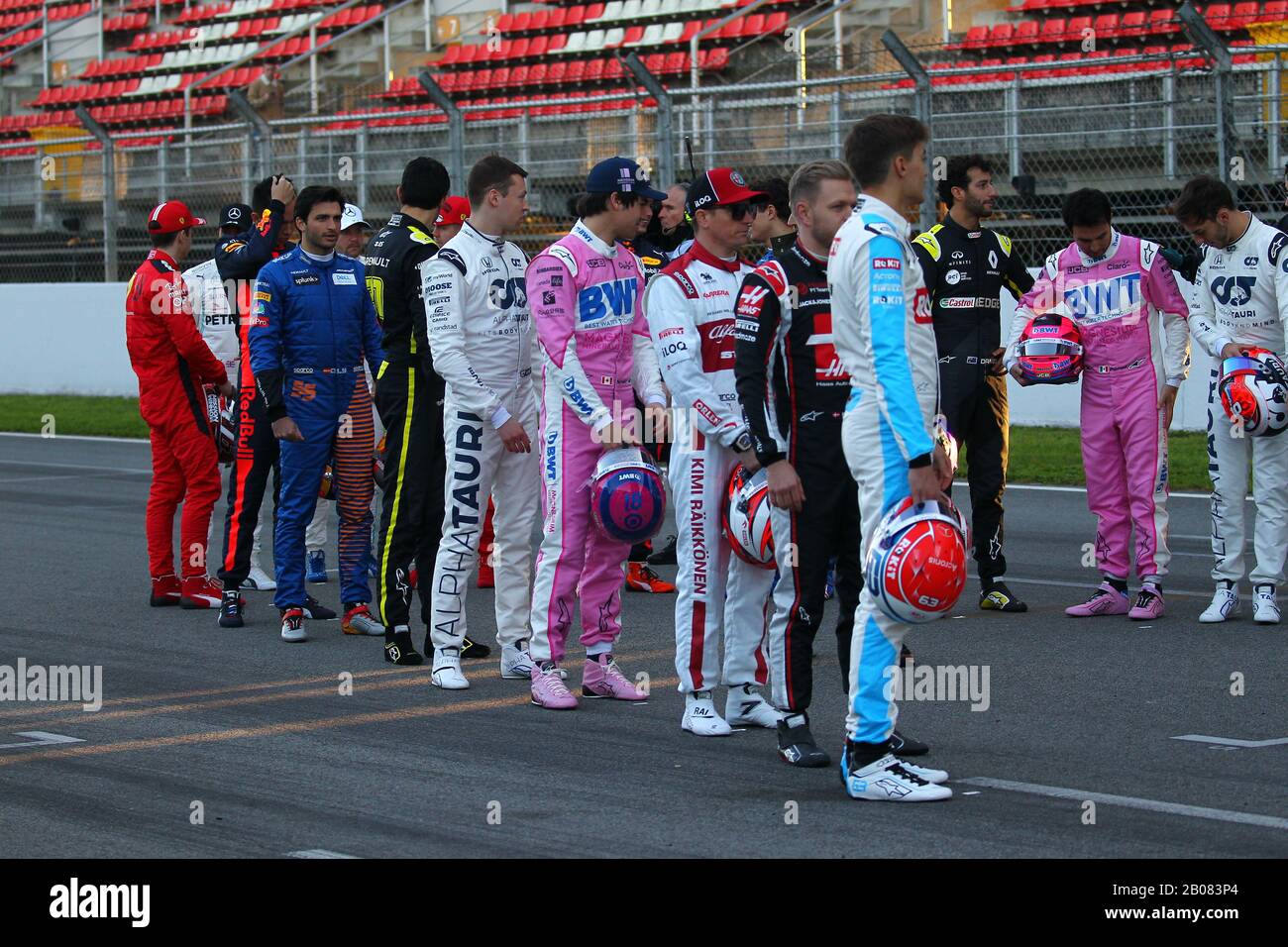 Formula 1 World Championship 2020, Winter testing Days 1 2020 Barcelona, 19-21 febbraio 2020. Foto Stock