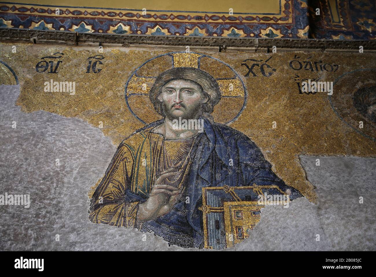 Turchia. Istanbul. Hagia Sofia. La Deesi Del Pantocratore Di Cristo. 12th o 13th secolo. Foto Stock