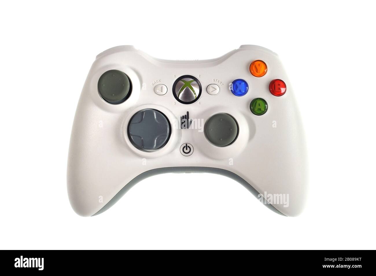 Controller di gioco video / gamepad / joypad su sfondo bianco Foto Stock