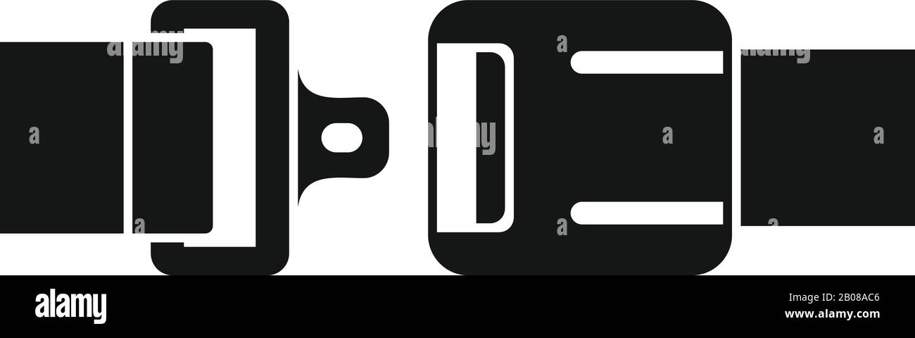 Icona cintura di sicurezza. Semplice illustrazione dell'icona del vettore  delle cinture di sicurezza per il disegno del nastro isolato su sfondo  bianco Immagine e Vettoriale - Alamy