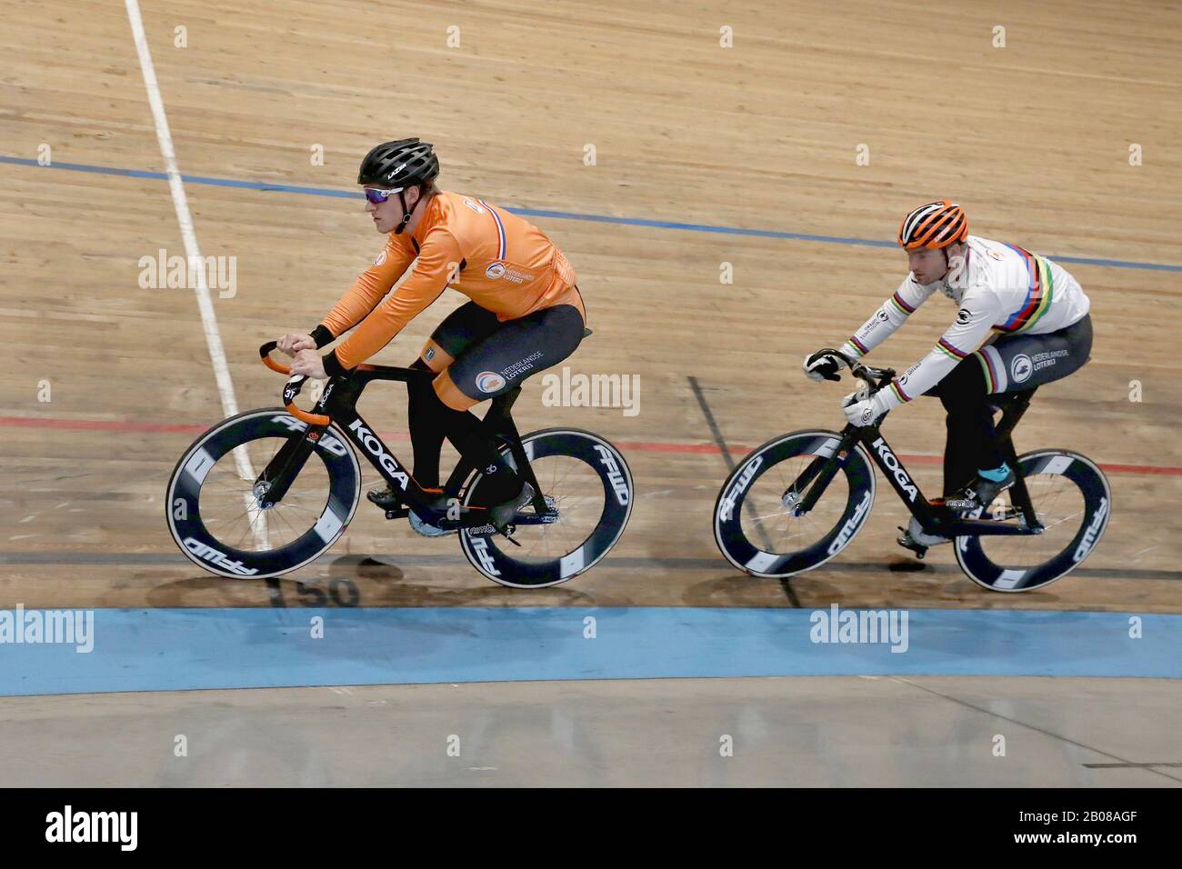 Alkmaar, 19–02-2020 , Sportpaleis Alkmaar, Presentatie WK baanselectie, campionati mondiali di ciclismo su pista olandese, Foto Stock