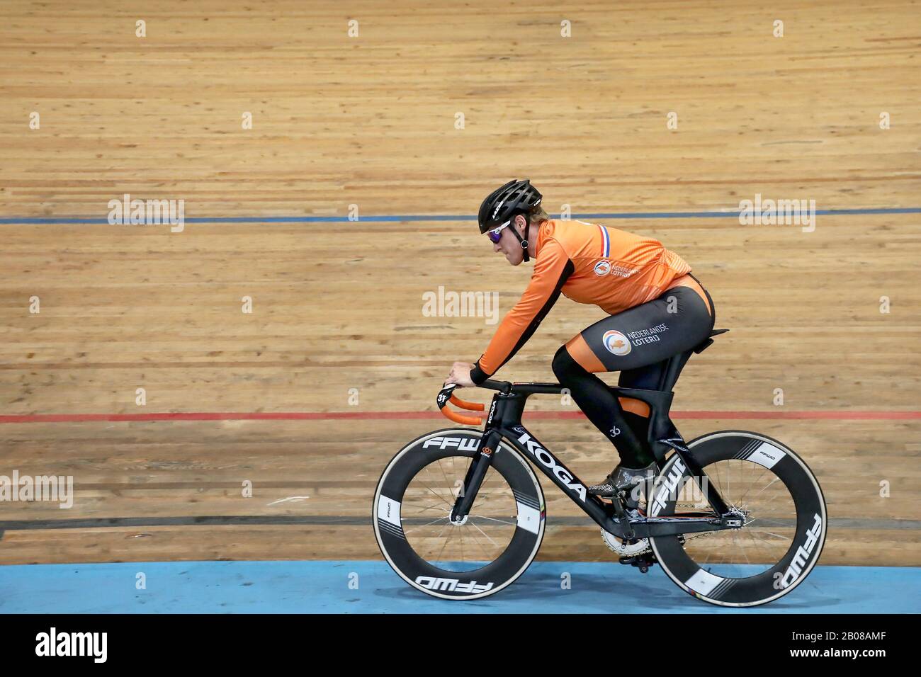 Alkmaar, 19–02-2020 , Sportpaleis Alkmaar, Presentatie WK baanselectie, campionati mondiali di ciclismo su pista olandese, Foto Stock