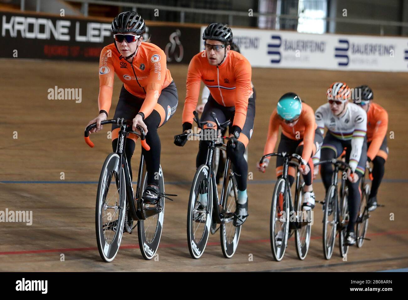 Alkmaar, 19–02-2020 , Sportpaleis Alkmaar, Presentatie WK baanselectie, campionati mondiali di ciclismo su pista olandese, Foto Stock