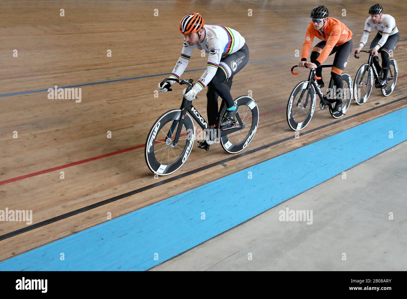 Alkmaar, 19–02-2020 , Sportpaleis Alkmaar, Presentatie WK baanselectie, campionati mondiali di ciclismo su pista olandese, Foto Stock