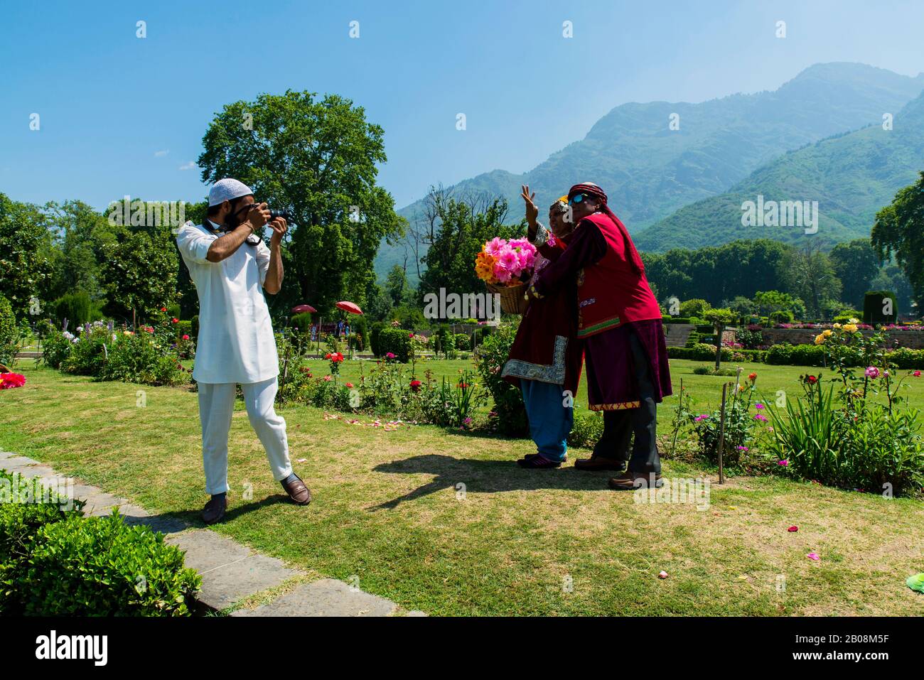 Mughal Giardino Foto Stock