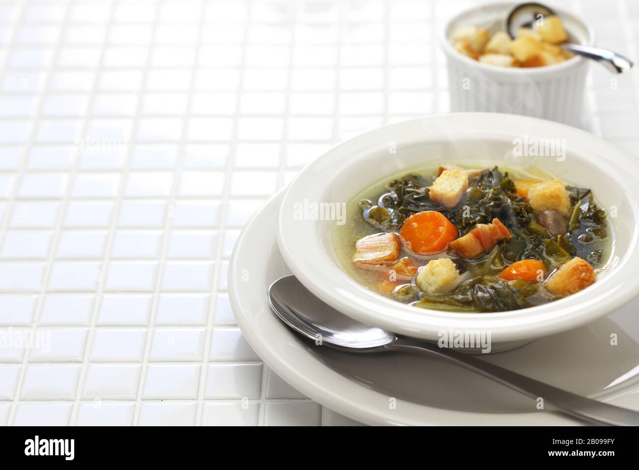 zuppa di pot likker, cucina del sud Foto Stock