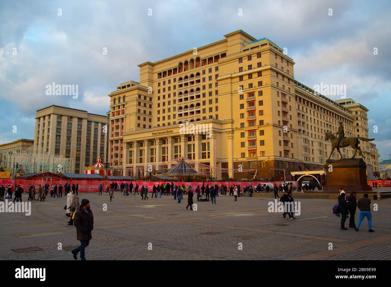 Hotel di 4 stagioni nel centro di Mosca nell'inverno del 2020 vicino a Piazza Rossa Foto Stock