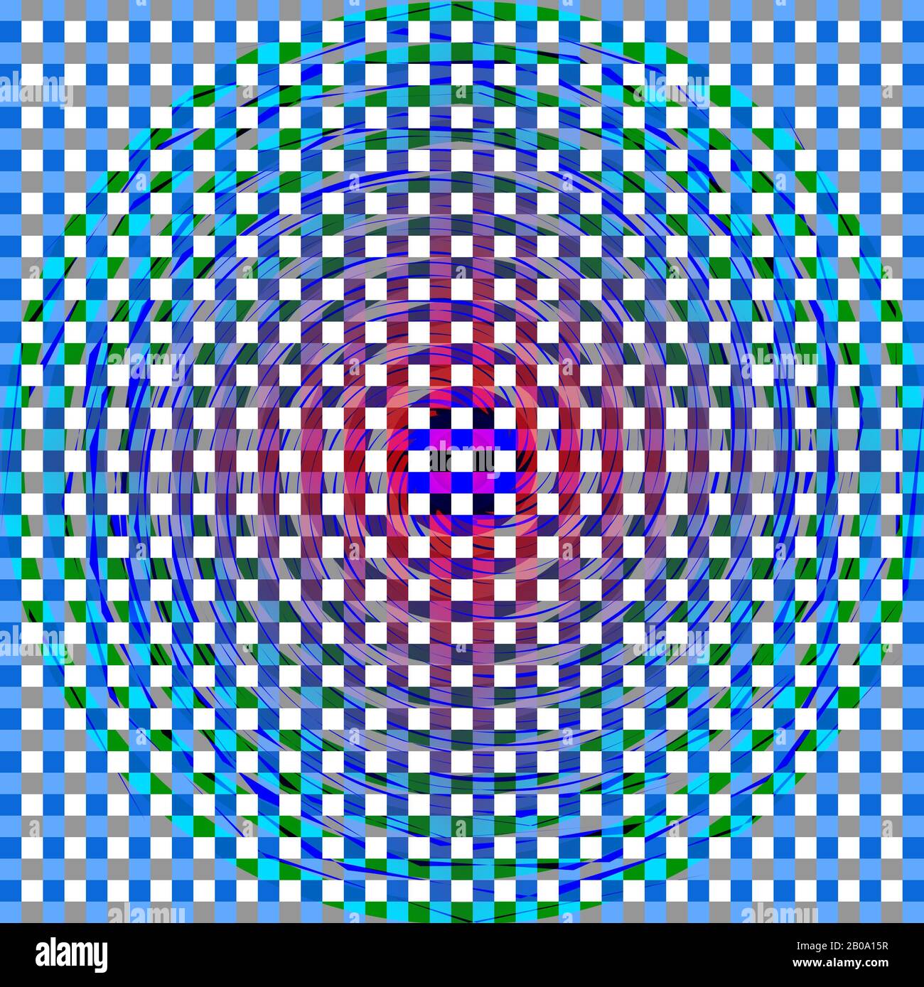 Sfondo a scacchi. Modello astratto digitale Foto Stock