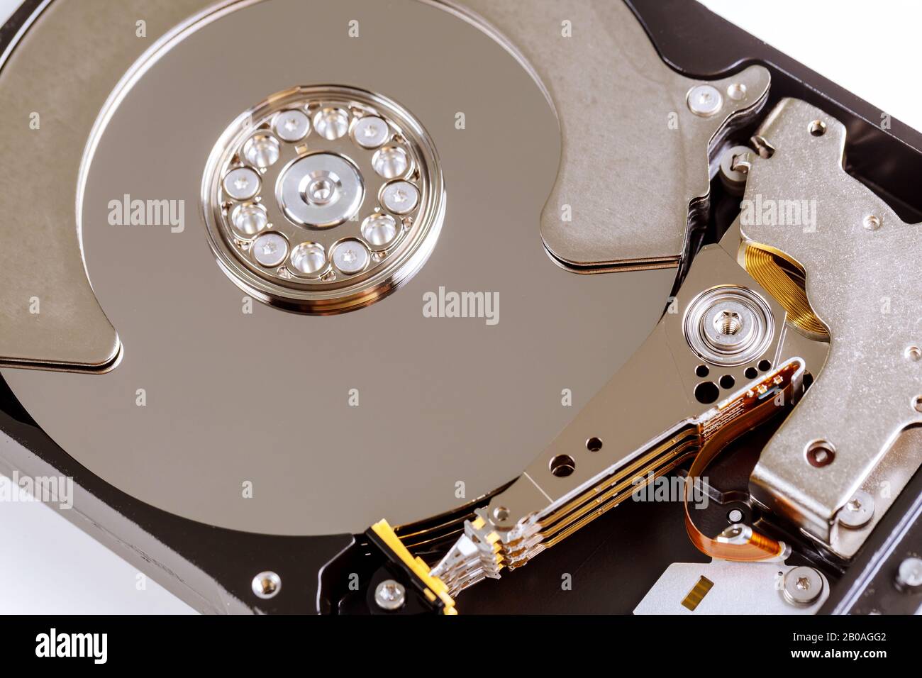 Parti del disco rigido del centro di recupero del supporto per ufficio dati personali persi Foto Stock