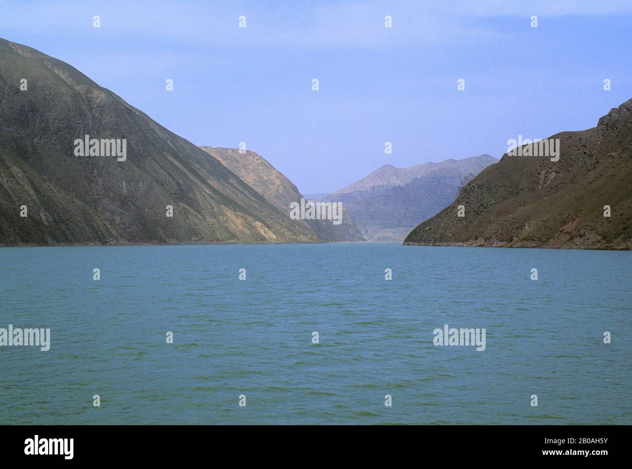 CINA, PROVINCIA DI GANSU, VICINO A LANSHOU, FIUME GIALLO (LIU JAI XIA) Foto Stock