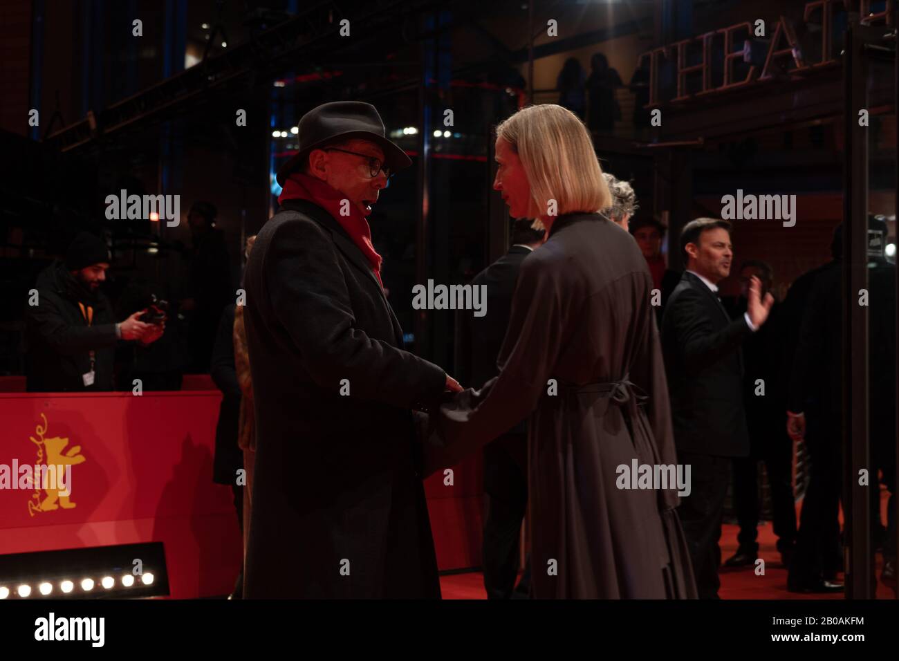 Capet rosso prima di 'Grace a Dieu' da Francois Ozon a Berlinale 2019 Foto Stock