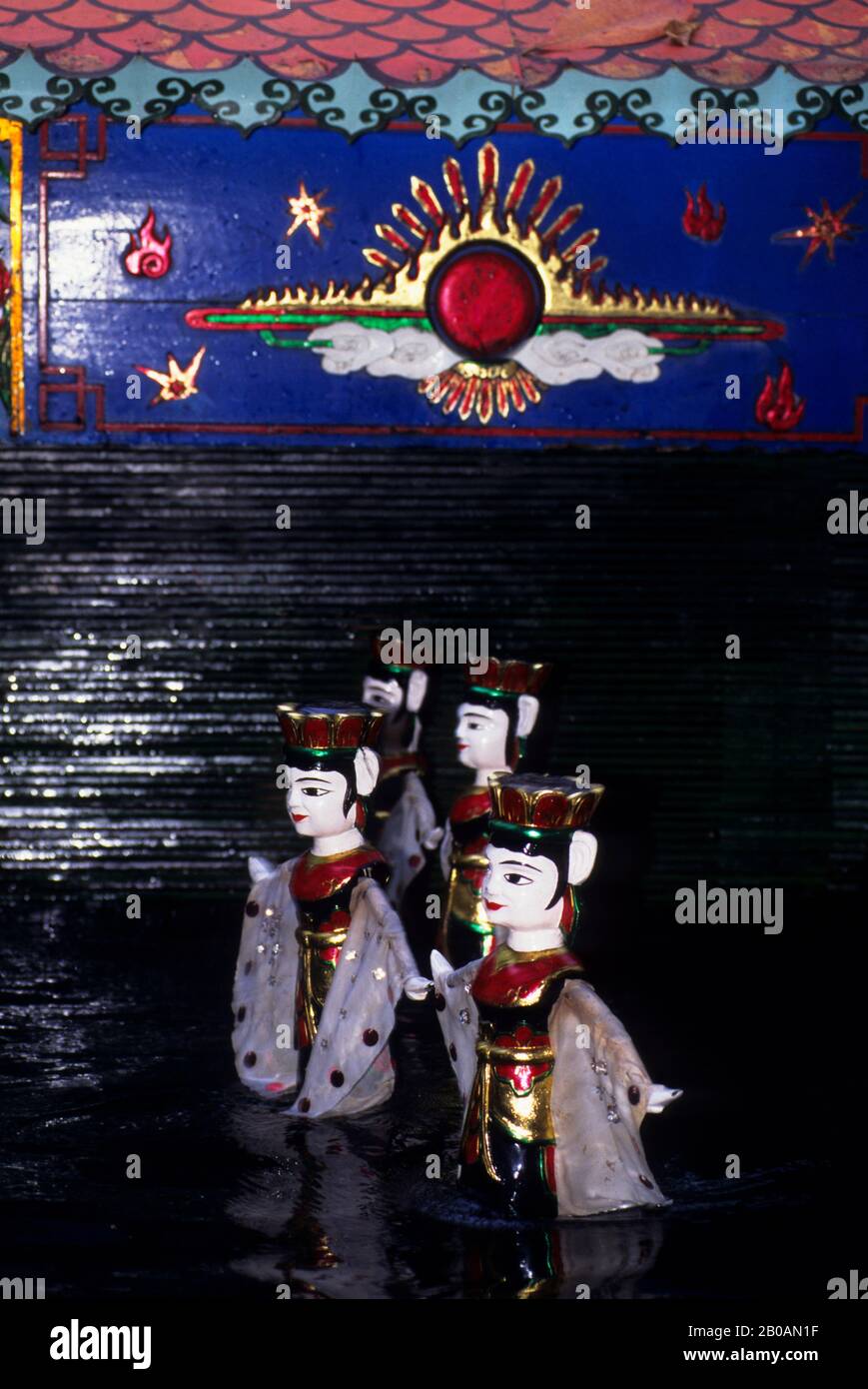 VIETNAM, HO CHI MINH CITY (SAIGON), SPETTACOLO DI MARIONETTE D'ACQUA Foto Stock