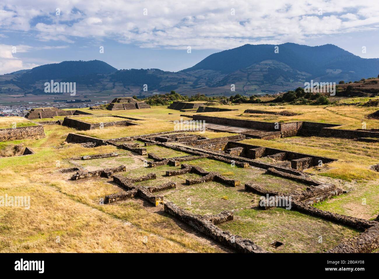 Sito archeologico di Teotenango, Valle di Toluca, stato del Messico, Messico, America Centrale Foto Stock