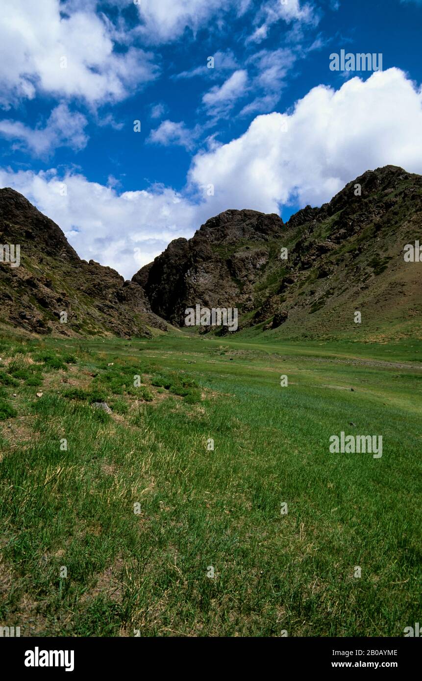 MONGOLIA, GOBI DESERTO, VICINO DALANZADGAD, YOLYN AM VALLEY PAESAGGIO Foto Stock