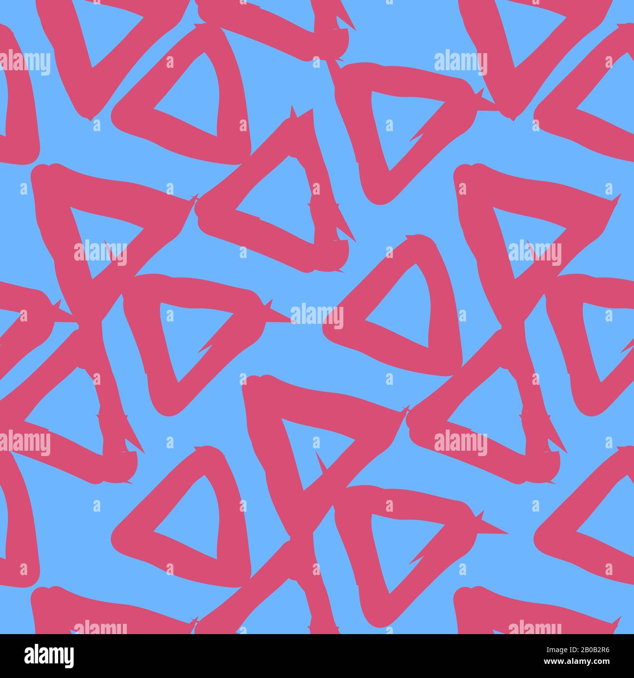 Un motivo senza cuciture di triangoli, bianco nero. Illustrazione Vettoriale