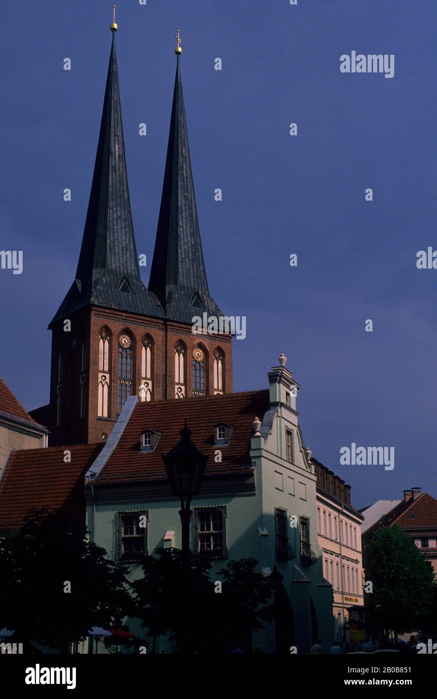 GERMANIA, BERLINO EST, QUARTIERE NICHOLAI, ST. CHIESA DI NICHOLAS Foto Stock