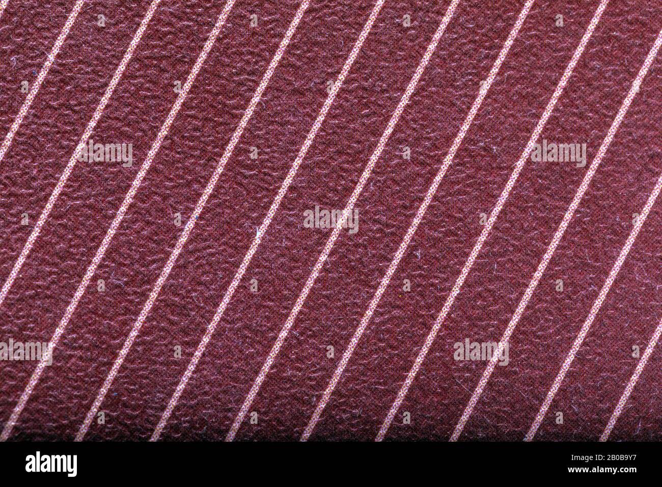 Motivo camicia a righe. Sfondo tessile con linee rosse e bianche. Foto Stock