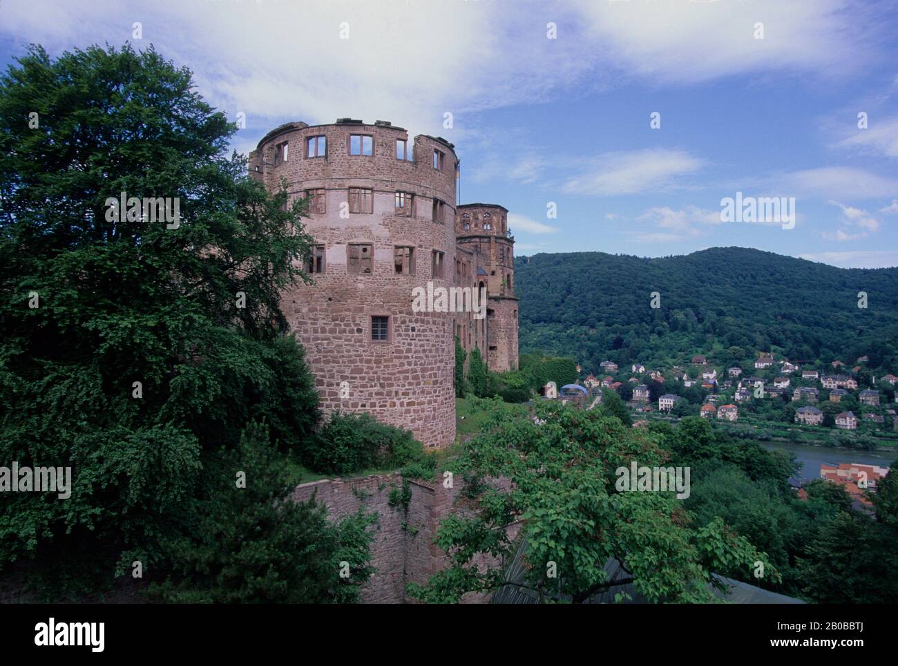 GERMANIA, HEIDELBERG, HEIDELBERG CASTLE, TORRE Foto Stock