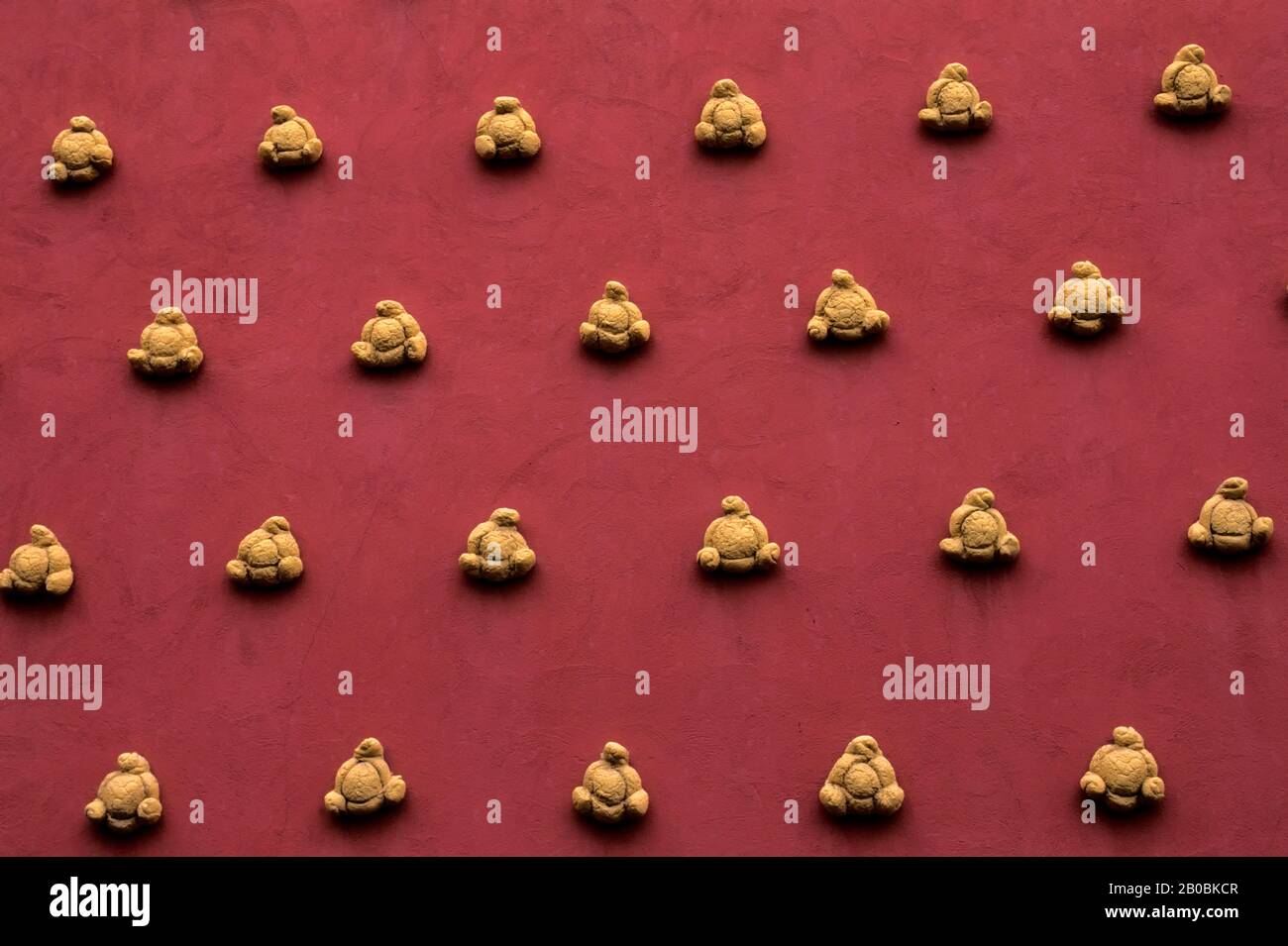 SPAGNA, FIGUERES, MUSEO SALVADOR DALI, PARTICOLARE DEL MURO Foto Stock